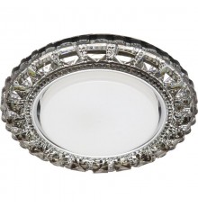 Светильник точечный встраиваемый декоративный CD4045 20LED*2835 SMD 4000K, 15W GX53, без лампы, серый, хром  41410  Feron