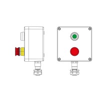 Взрывозащищенный пост управления из полиэстера CPE-P-05-(1xP1G(11)-1xP3E(11))-1xKAEPM2MHK-20(C)1Ex d e IIC Т5 Gb / Ex tb IIIC T95°CDb IP66/КЗ  2231.0