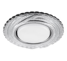 Светильник потолочный встраиваемый под лампу GX53 CD4037 20LED*2835SMD 4000K, 15W GX53, без лампы, прозрачный, хром  40504  FERON