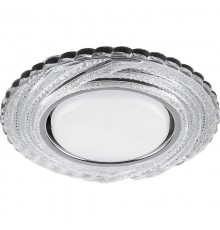 Светильник потолочный встраиваемый под лампу GX53 CD4037 20LED*2835SMD 4000K, 15W GX53, без лампы, прозрачный, хром  40504  FERON