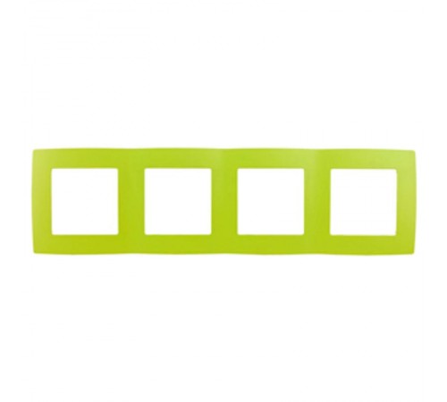 Рамка на 4 поста 12-5004-26  ,  лайм  Б0019429  ЭРА