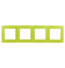 Рамка на 4 поста 12-5004-26  ,  лайм  Б0019429  ЭРА