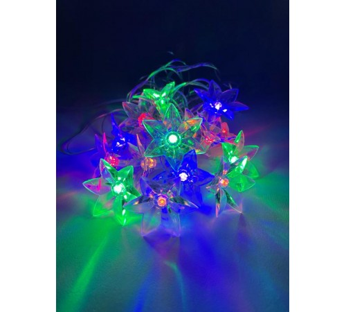 Гирлянда светодиодная  Нить Цветы 3 м мультиколор, 220V,  ENIN-3Z ,  IP20 (36/864)  Б0041896  ЭРА