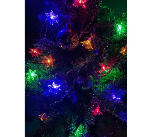 Гирлянда светодиодная  Нить Цветы 3 м мультиколор, 220V,  ENIN-3Z ,  IP20 (36/864)  Б0041896  ЭРА