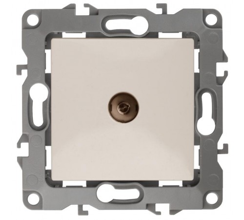Розетка TV 12-3101-02 одиночная,  слоновая кость  Б0014706  ЭРА