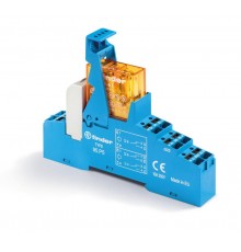 Интерфейсный модуль, электромеханическое реле; 1CO 16A; контакты AgCdO; питание 24В DC (чувствит.); категория защиты IP20  48P670240050SMA  Finder