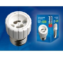 LH27-GU10L переходник с цоколя Е27 на GU10 материал корпуса PBT  06472  Uniel