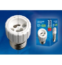 LH27-GU10L переходник с цоколя Е27 на GU10 материал корпуса PBT  06472  Uniel