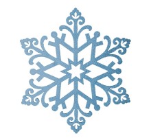 Елочная фигура "Снежинка "Снегурочка", 81 см, цвет голубой  502-378  NEON-NIGHT