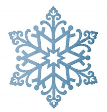 Елочная фигура "Снежинка "Снегурочка", 81 см, цвет голубой  502-378  NEON-NIGHT