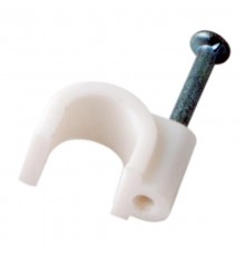 Крепеж кабеля круглый 6 мм, белый (упак. 20 шт)  07-4006-20  REXANT