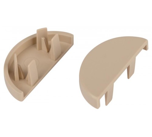 Заглушка  EC-KK-30-13-B для полукруглого кабель-канала бежевая 30х13мм 2шт/комплект  Б0064959  ЭРА