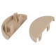 Заглушка  EC-KK-30-13-B для полукруглого кабель-канала бежевая 30х13мм 2шт/комплект  Б0064959  ЭРА