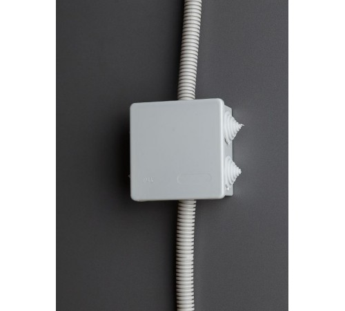 Коробка распределительная КМ41235 для о/п 85х85х40 мм IP44 (RAL7035, 6 гермовводов)  UKO11-085-085-040-K41-44  IEK