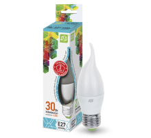 Лампа светодиодная LED-СВЕЧА НА ВЕТРУ-standard 3.5Вт 230В Е27 4000К 320Лм  4690612004761  ASD