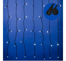Занавес светодиодный  с эффектом мерцания, ULD-C2030-240/TBK WHITE IP67   3х2м соед. 240 диодов. белый свет. шнур черный  UL-00003939  Uniel
