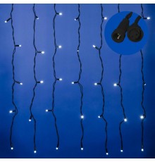 Занавес светодиодный  с эффектом мерцания, ULD-C2030-240/TBK WHITE IP67   3х2м соед. 240 диодов. белый свет. шнур черный  UL-00003939  Uniel