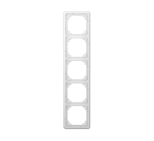 Рамка для вертикальной и горизонтальной установки, 5-кратная, белая  CDP585WW  Jung