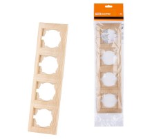 Рамка 4-х постовая вертикальная сосна "Лама"  SQ1815-0335  TDM