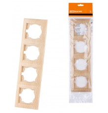 Рамка 4-х постовая вертикальная сосна "Лама"  SQ1815-0335  TDM