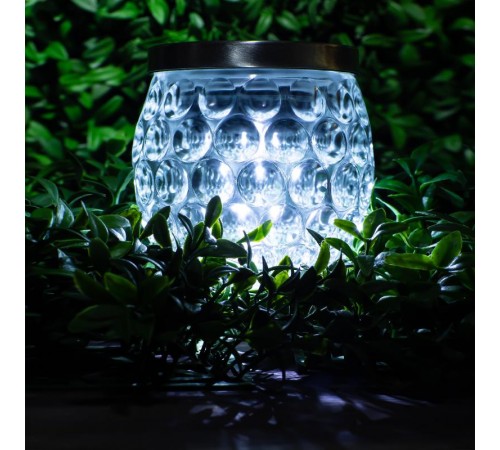 Светильник садовый уличный ERASF22-31 Хрустальный шар на солнечных батареях 10 см  Б0053378  ЭРА