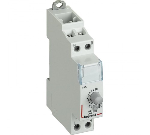Реле с выдержкой времени - выход 16 A - 250 В - регулировка времени от 0,5 до 10 мин - 1 модуль  412602  Legrand
