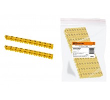 Маркер наборный - символ "N" желтый 6 мм2 (100 шт.)   SQ0534-0056  TDM