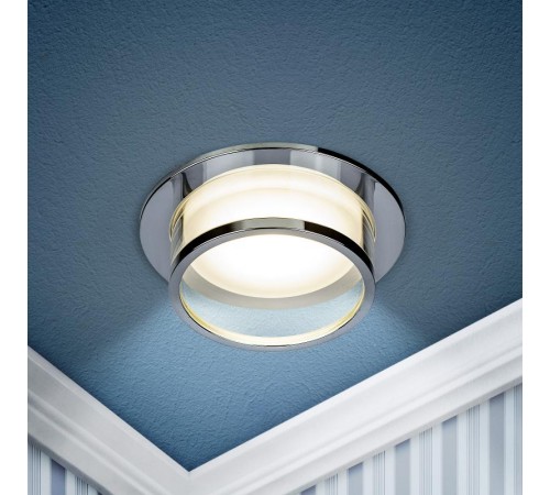 Светильник встраиваемый декоративный DK99 CH MR16 GU5.3 хром  Б0058394  ЭРА