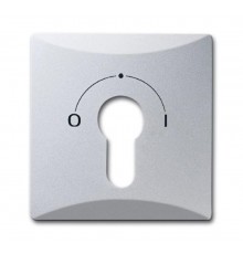 Плата центр. (накладка)с поворотной ручкой, для мех.выкл. с зам., IP44, серия Allwetter 44,цвет серебр.-алюм.  1710-0-3806   2CKA001710A3806  ABB