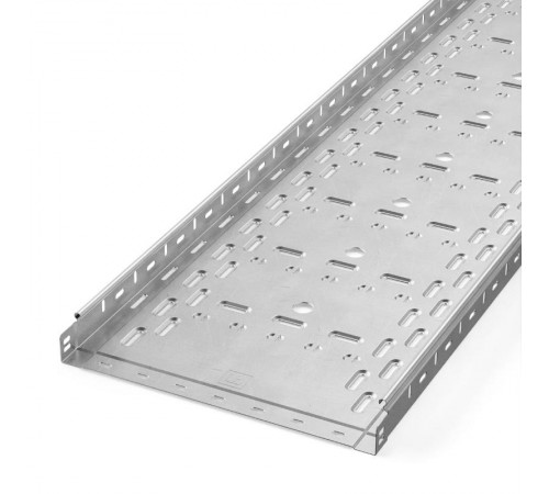 Лоток перфорированный Стандарт INOX (AISI 304) 400х50х3000 (1,0 мм) (3 м/уп)  PR16.2341  Промрукав