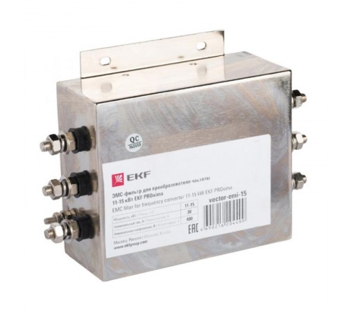 ЭМС-фильтры для преобразователя частоты 11-15 кВт  vector-emi-15  EKF