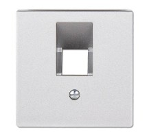 Накладка на одинарные UAE-розетки; термопласт; алюминий  EP569-1BFPLUAAL  Jung