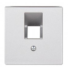 Накладка на одинарные UAE-розетки; термопласт; алюминий  EP569-1BFPLUAAL  Jung