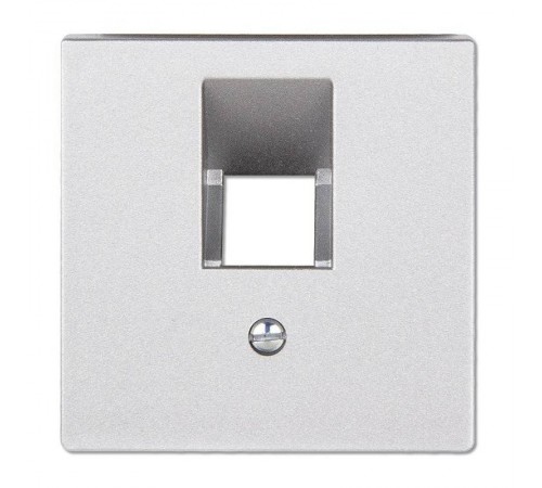 Накладка на одинарные UAE-розетки; термопласт; алюминий  EP569-1BFPLUAAL  Jung