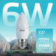 Лампа светодиодная LED 6Вт E27 220В 4100К Elementary свеча  33226  Gauss