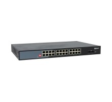Промышленный неуправляемый коммутатор U-2GX/SFP-24GTP-R, 2 порта 1000Base-X SFP, 24 порта 10/100/1000Base-T(X) RJ45 c PoE, монтаж в 19" стойку TSX TS