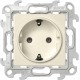 Simon 24 Сл. кость Розетка 2К+З Schuko   2450434-031  Simon