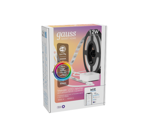 Лента светодиодная "умная" Smart Home  RGBW тип CCT+DIM 3 м 1/20  5010122  Gauss