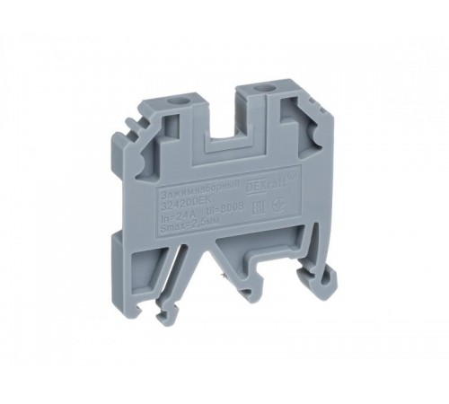 Зажим наборный 24А 2,5мм2 серый ЗН-101  32420DEK  DEKraft