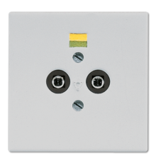 Розетка штепсельная для выравнивания потенциалов; светло-серая  LS965-2LG  Jung