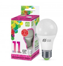 Лампа светодиодная LED-A60-standard 11Вт 230В Е27 6500К 990Лм  4690612014197  ASD
