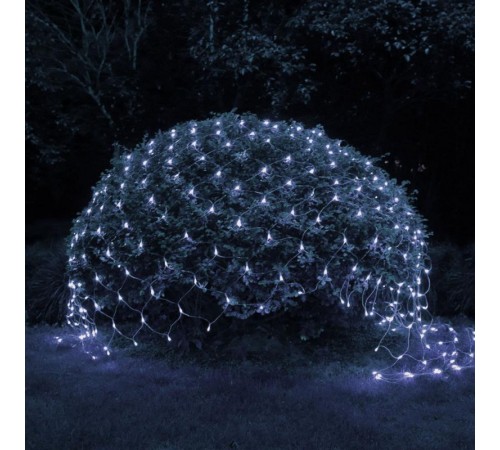 Cветильник садовый декоративный Сеть 150 LED на солнечной батарее холодный свет ERASS024-15 2м*1,35м  Б0044224  ЭРА