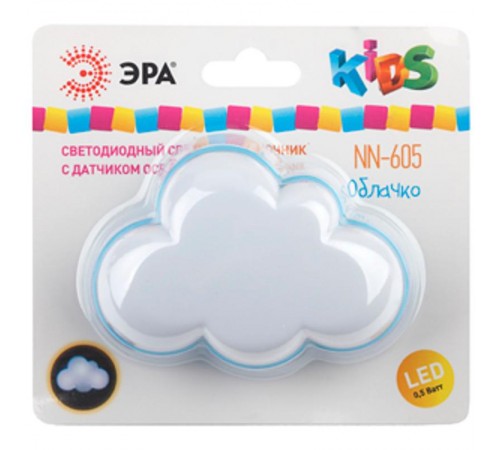 Ночник NN-605-LS 0,5Вт светодиодный белый  Б0019097  ЭРА