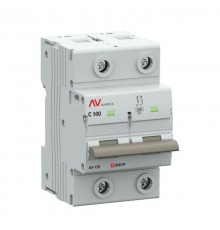 Выключатель автоматический AV-125 2P 100A (C) 10kA  AVERES mcb125-2-100C-av EKF