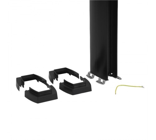 Snap-On колонна алюминиевая с крышкой из пластика 2 секции 2,77 метра, с возможностью увеличения высоты колонны до 4,05 метра, цвет черный  653032  