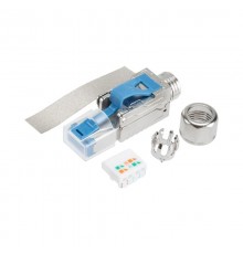 Разъем RJ-45(8P8C) полевой заделки под витую пару, FTP, CAT 6А (50 µ"/ 50 микродюймов) серия PRO  02-0373  REXANT