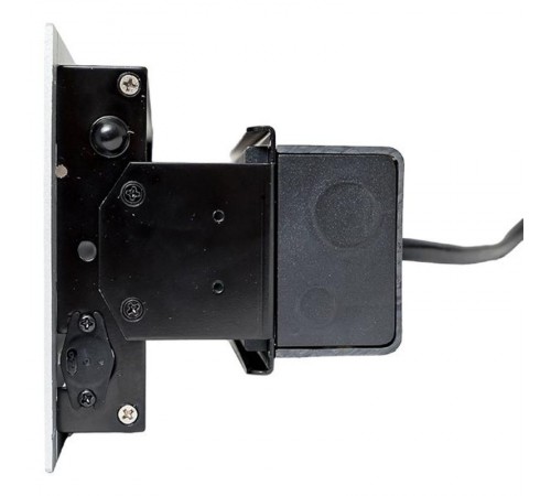 Встраиваемый настольный лючок, 8 модулей=4 поста, C-Line, металлик  cl-vnl-8-s  EKF