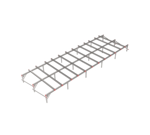 Опорная конструкция для установки оборудования TECHNORAPTOR 6000х2000 HD  KM-TR-SSEI-6000-2000 HD  КМ - профиль