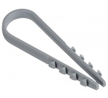 Дюбель-хомут 11х18мм круг. каб. нейл. серый (100шт) GENERICA  UDH13-11-18-100-K03-G  GENERICA