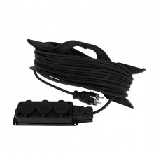 Удлинитель-шнур на рамке КГ 3х1.5, 20 м, 3 гнезда, морозостойкий, с/з, 16 А, 3500 Вт, IP44 (Сделано в России)  11-7081  REXANT